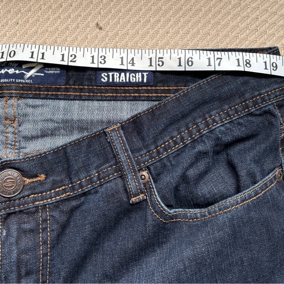 Seven7 Men's Deep Indigo Straight Jeans - Picture 11 of 14